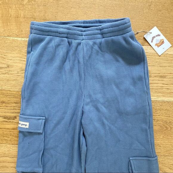 Girl Crush - Waffle Cargo Jogger in Blue - Picture 3 of 8